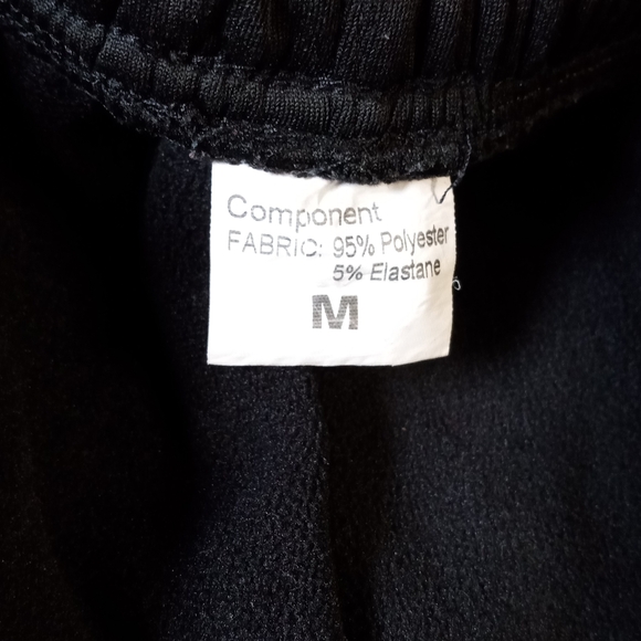Mens Black Drawstring Sweat Pants Super Warm Comfortable 95 Polyester 5 Elastine - Picture 2 of 2